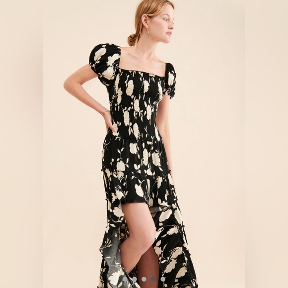 Muche et Muchette x Free People Sakura Hi-Low Ruffled Dress M / L - Picture 2 of 7